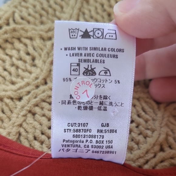 Patagonia Burnt Orange 3/4 Sleeve Margot Dress - Size M - Picture 6 of 6